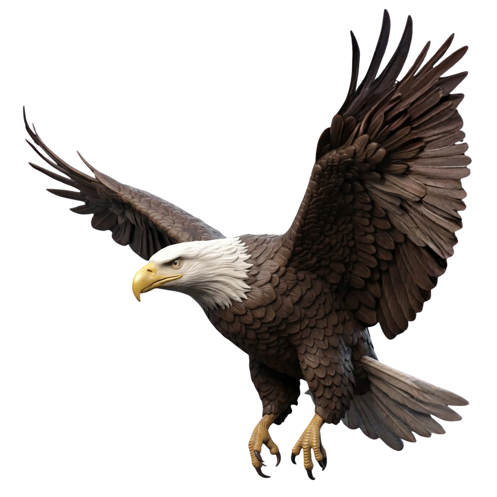 Eagle Eye Media — bald eagle diving left